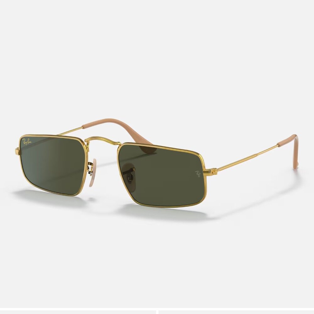 Ray-Ban Gold and Green Sunglasses